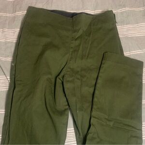 2 pairs Old Navy Pixie Pants, olive and plum
